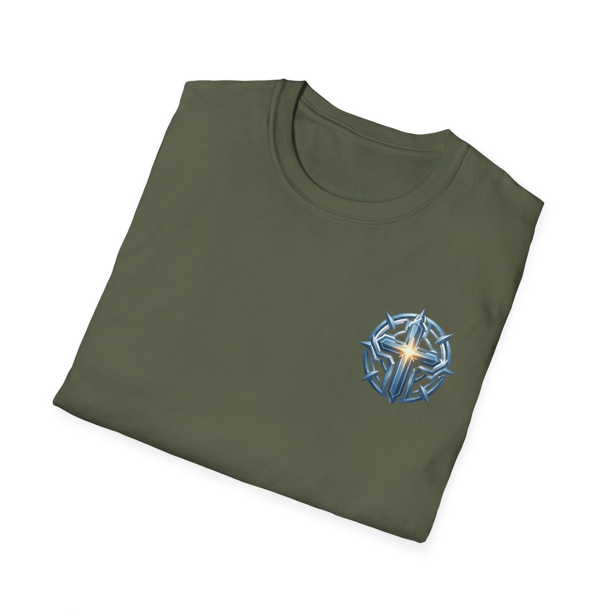 Christian Compass Cross T-Shirt — Small Chest Faith Graphic