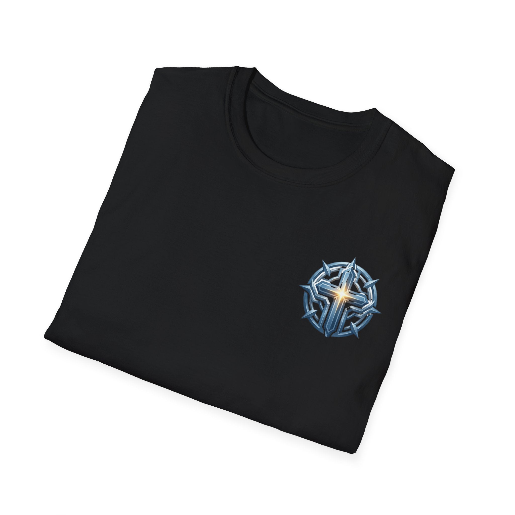 Christian Compass Cross T-Shirt — Small Chest Faith Graphic