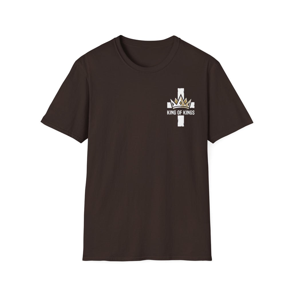 King of Kings Cross T‑Shirt — Christian Faith Crown Graphic