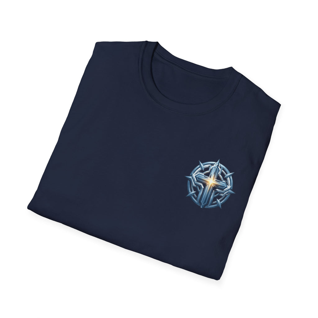 Christian Compass Cross T-Shirt — Small Chest Faith Graphic