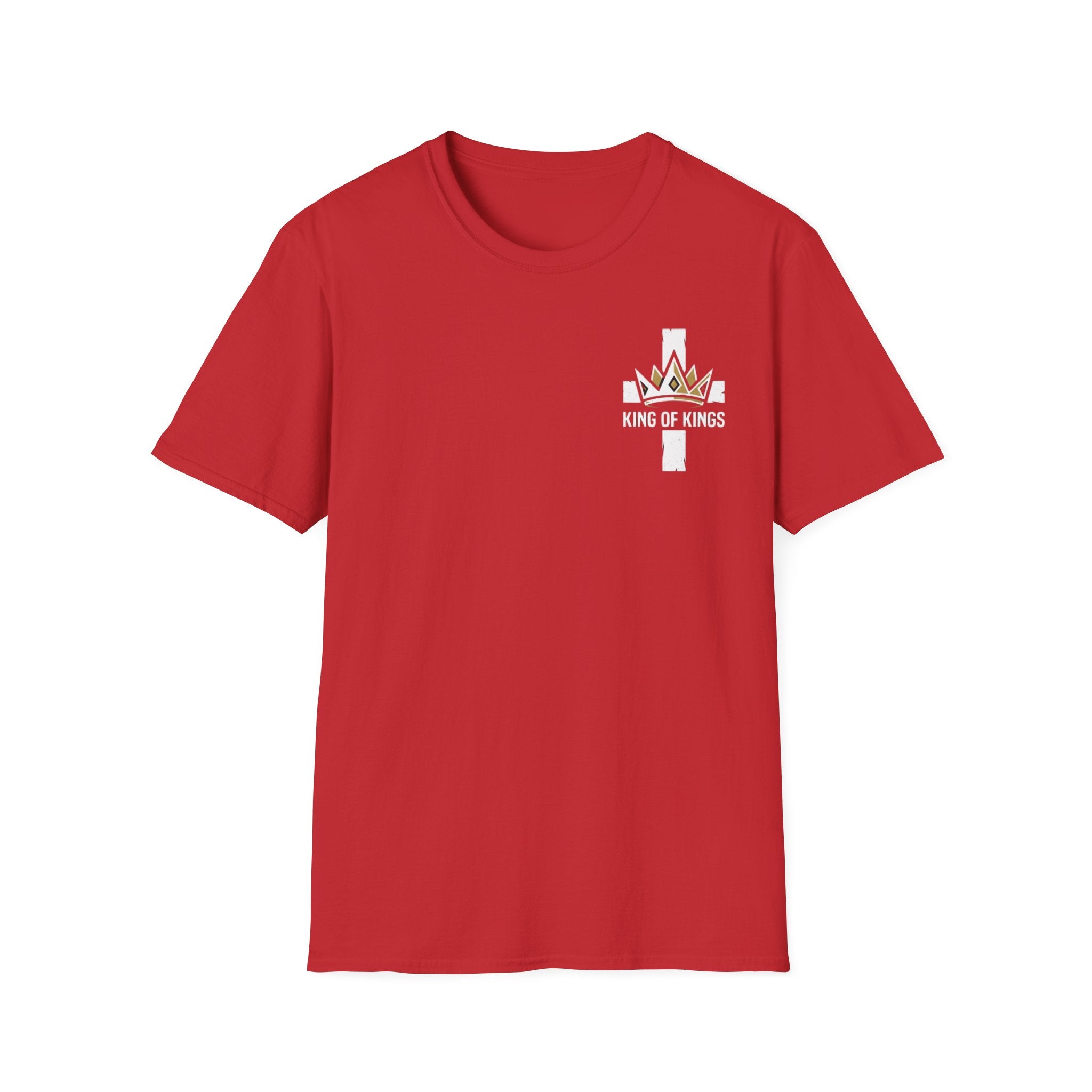 King of Kings Cross T‑Shirt — Christian Faith Crown Graphic