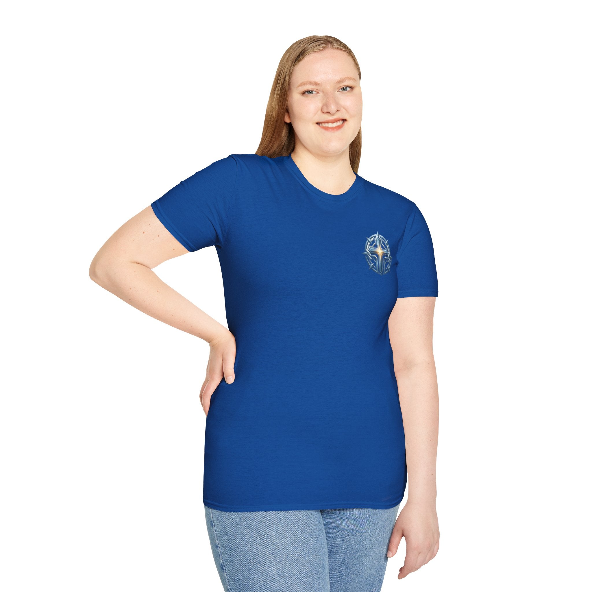 Christian Compass Cross T-Shirt — Small Chest Faith Graphic
