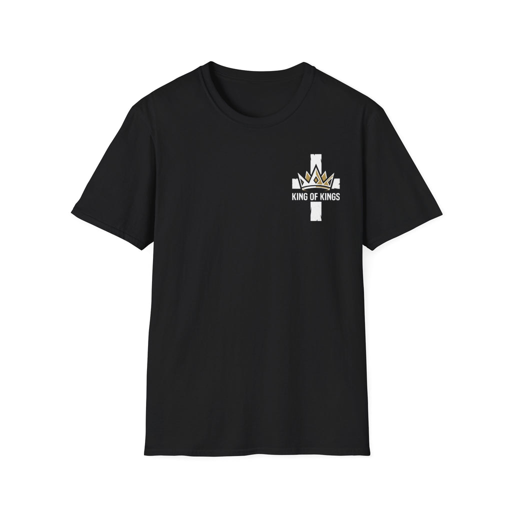 King of Kings Cross T‑Shirt — Christian Faith Crown Graphic