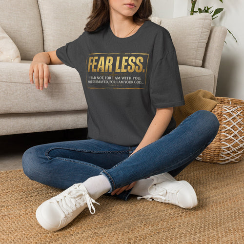 Fear Less T‑Shirt — Inspirational Christian Scripture Tee (Isaiah 41:10)