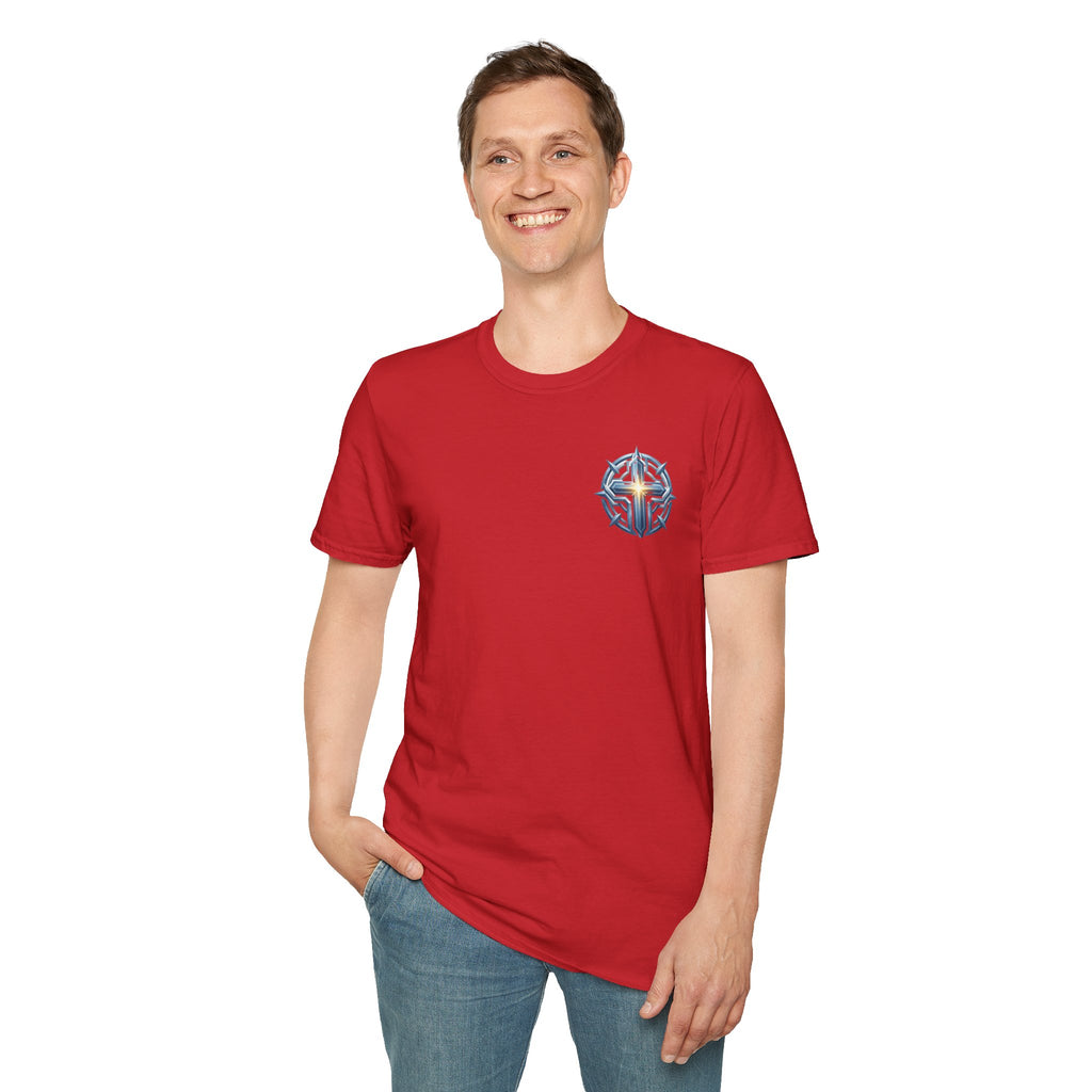 Christian Compass Cross T-Shirt — Small Chest Faith Graphic