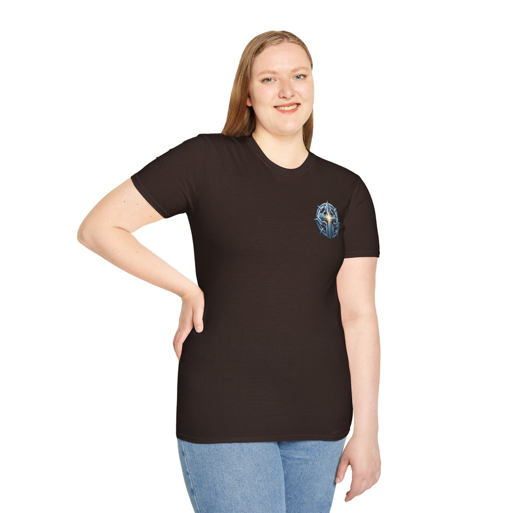 Christian Compass Cross T-Shirt — Small Chest Faith Graphic