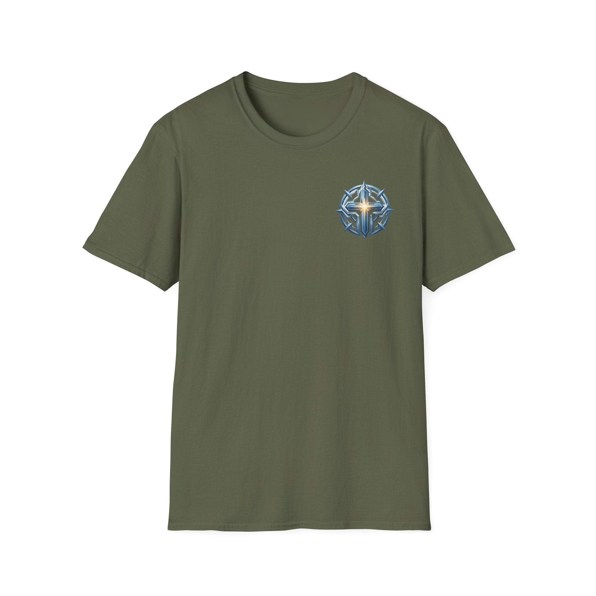 Christian Compass Cross T-Shirt — Small Chest Faith Graphic