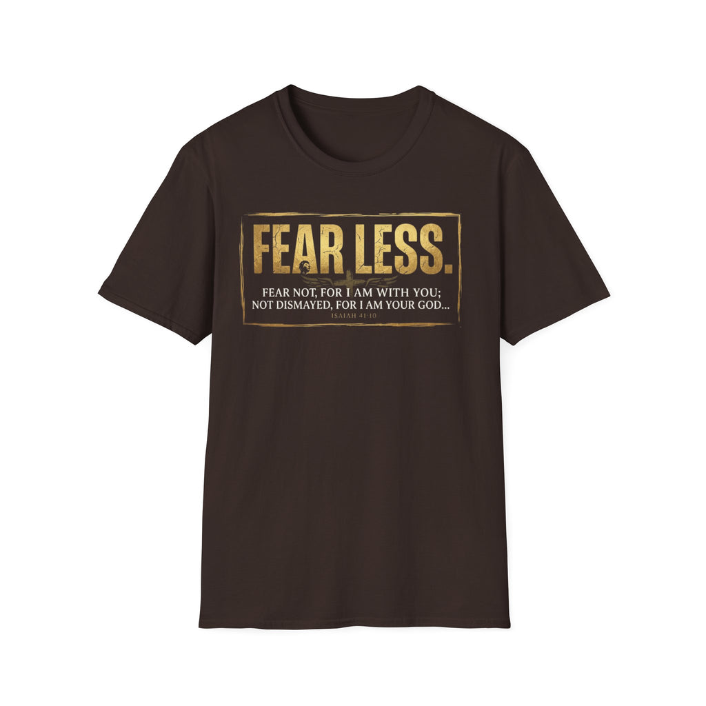 Fear Less T‑Shirt — Inspirational Christian Scripture Tee (Isaiah 41:10)