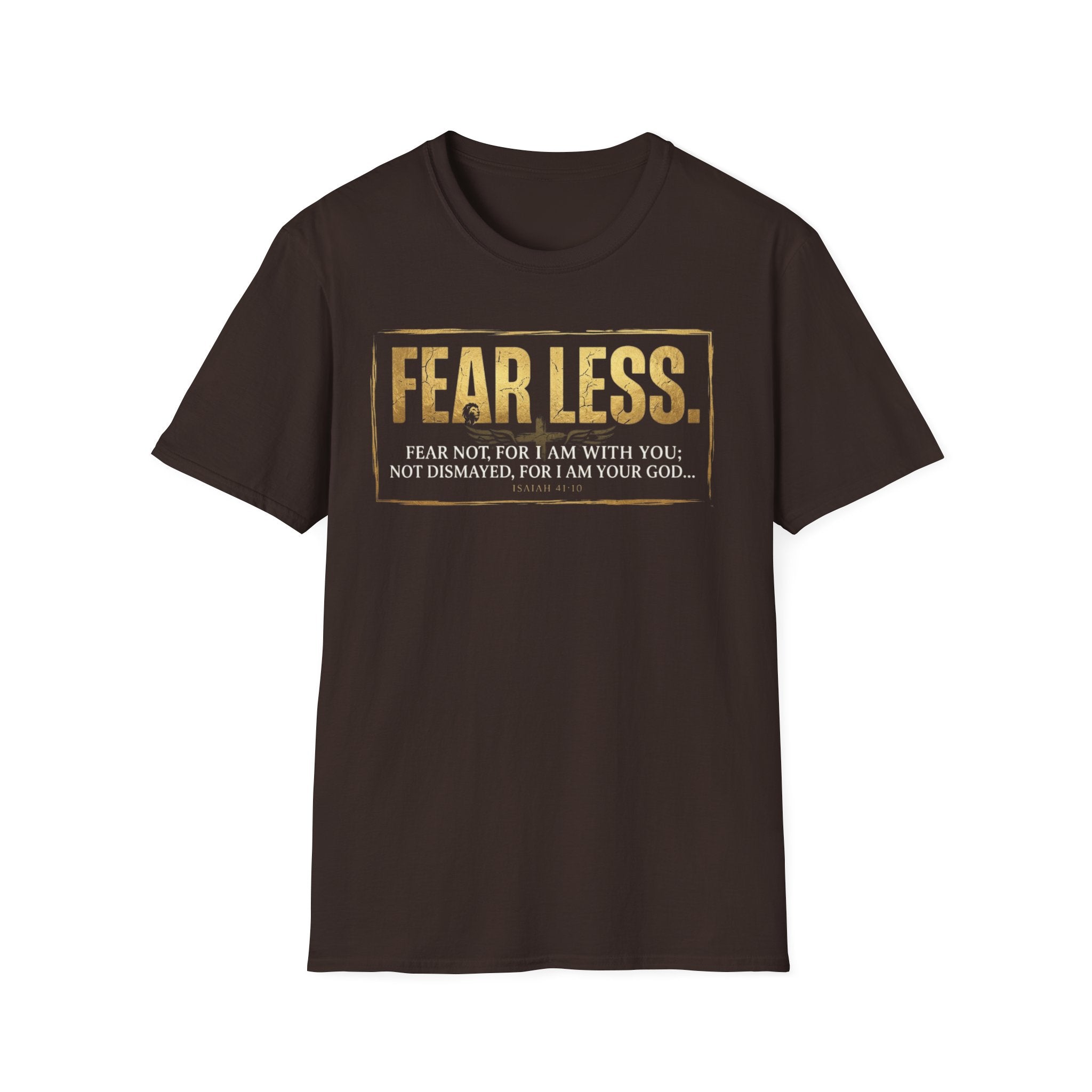 Fear Less T‑Shirt — Inspirational Christian Scripture Tee (Isaiah 41:10)