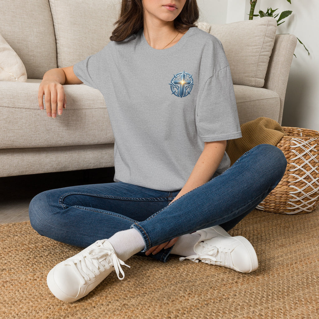 Christian Compass Cross T-Shirt — Small Chest Faith Graphic