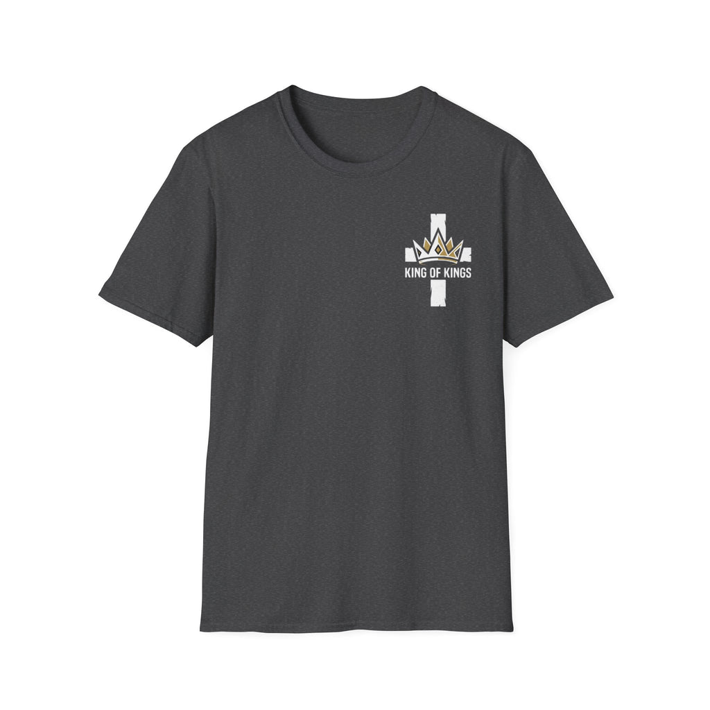 King of Kings Cross T‑Shirt — Christian Faith Crown Graphic