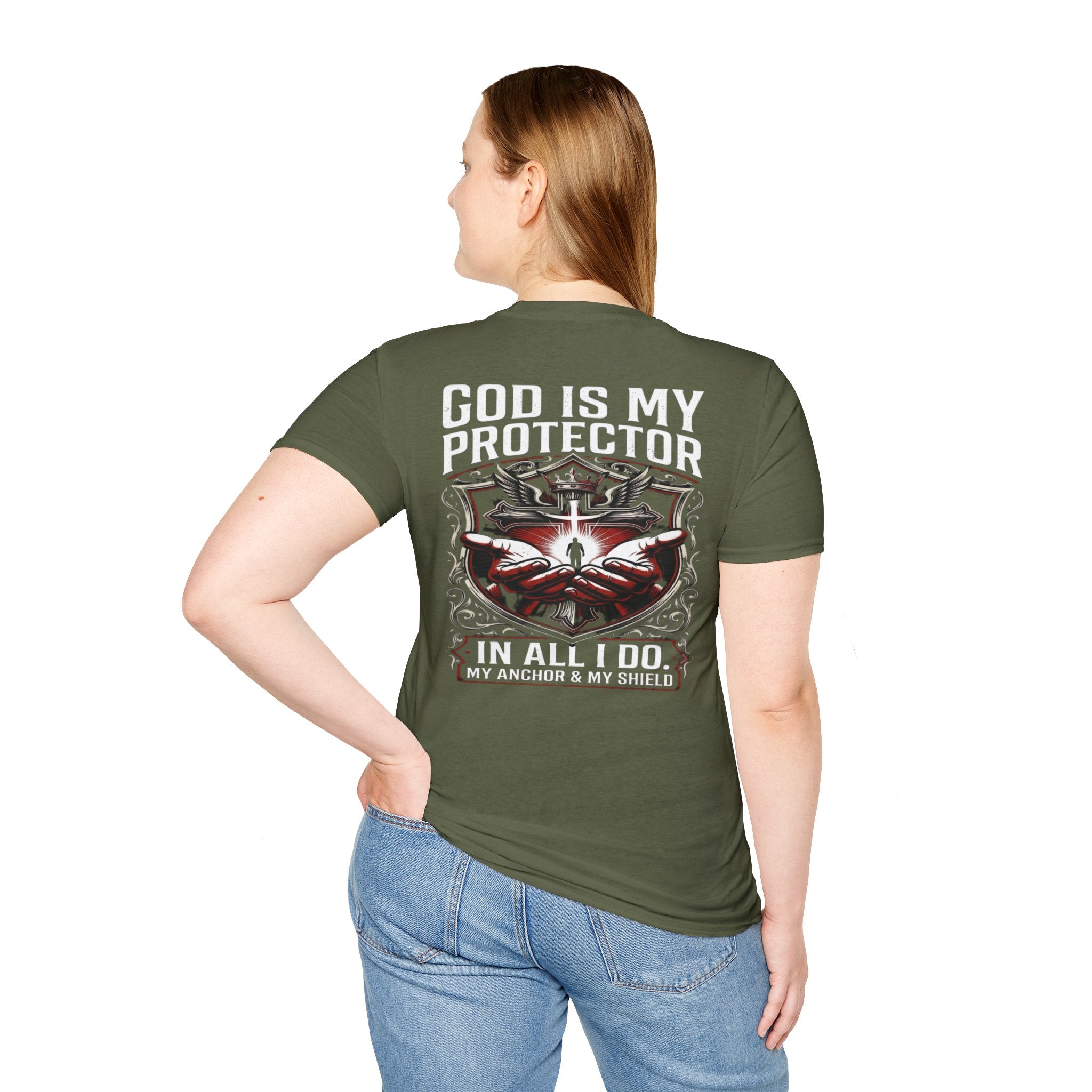 God is my protector Tee - Christian T-Shirt