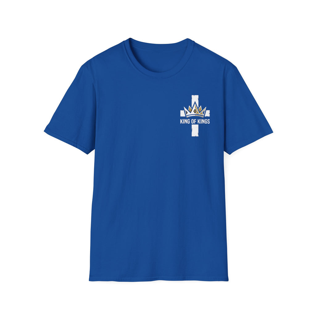 King of Kings Cross T‑Shirt — Christian Faith Crown Graphic