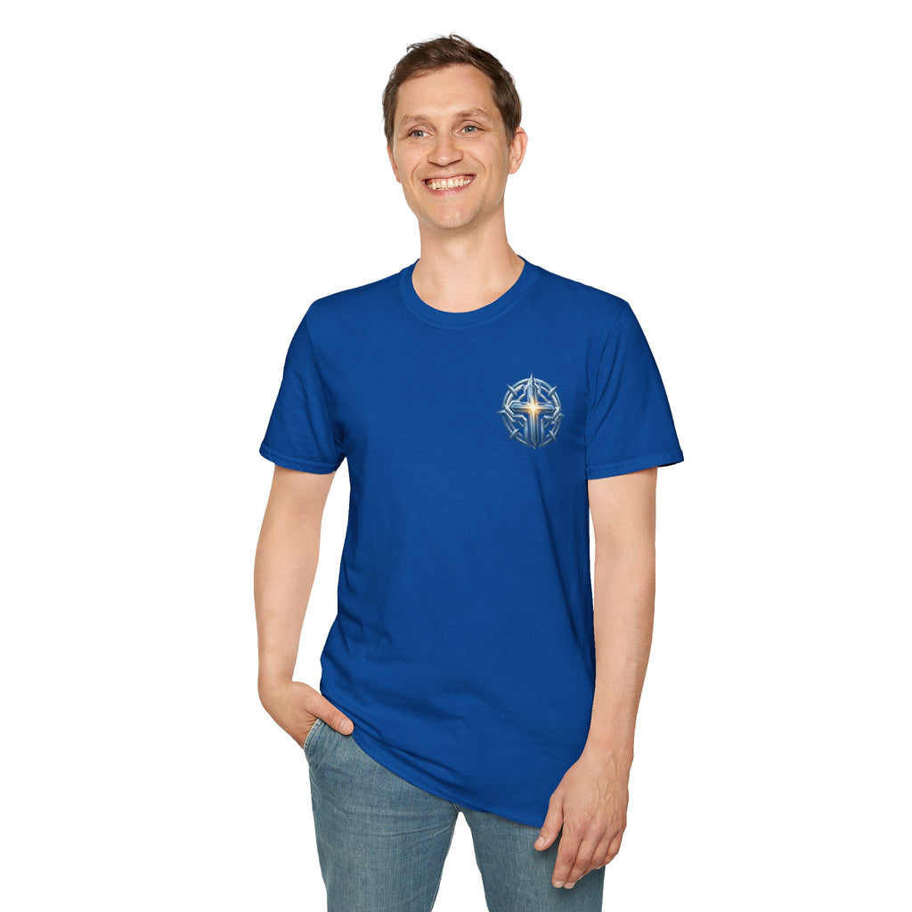 Christian Compass Cross T-Shirt — Small Chest Faith Graphic
