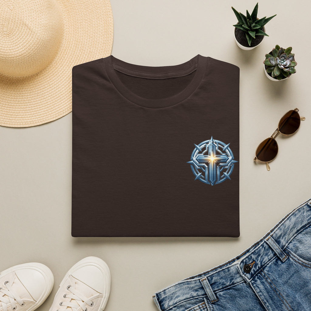 Christian Compass Cross T-Shirt — Small Chest Faith Graphic