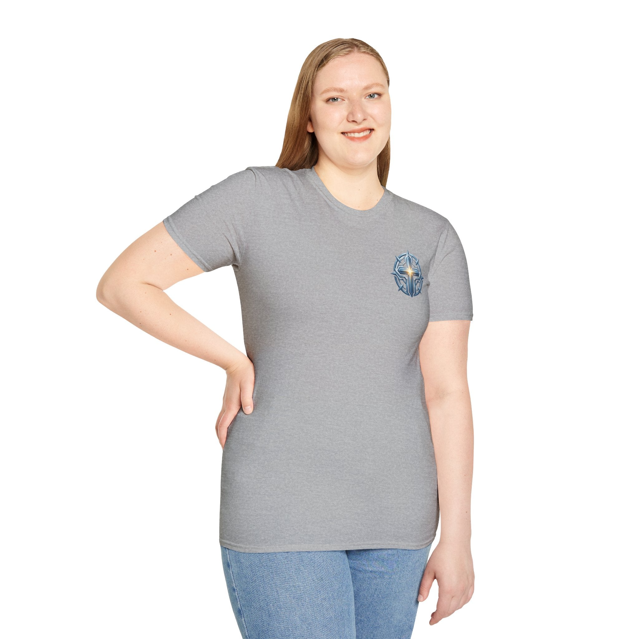 Christian Compass Cross T-Shirt — Small Chest Faith Graphic