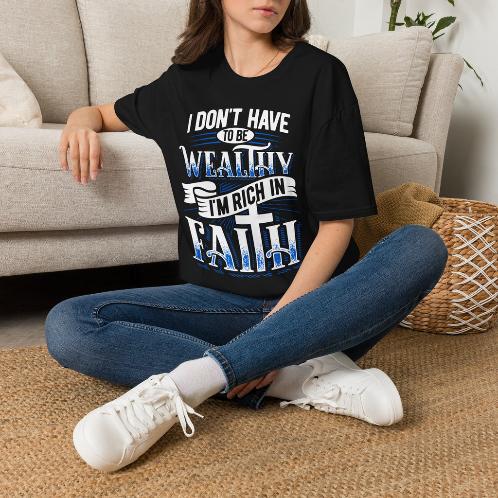 Rich in Faith T-Shirt | Four5Six Christian Streetwear