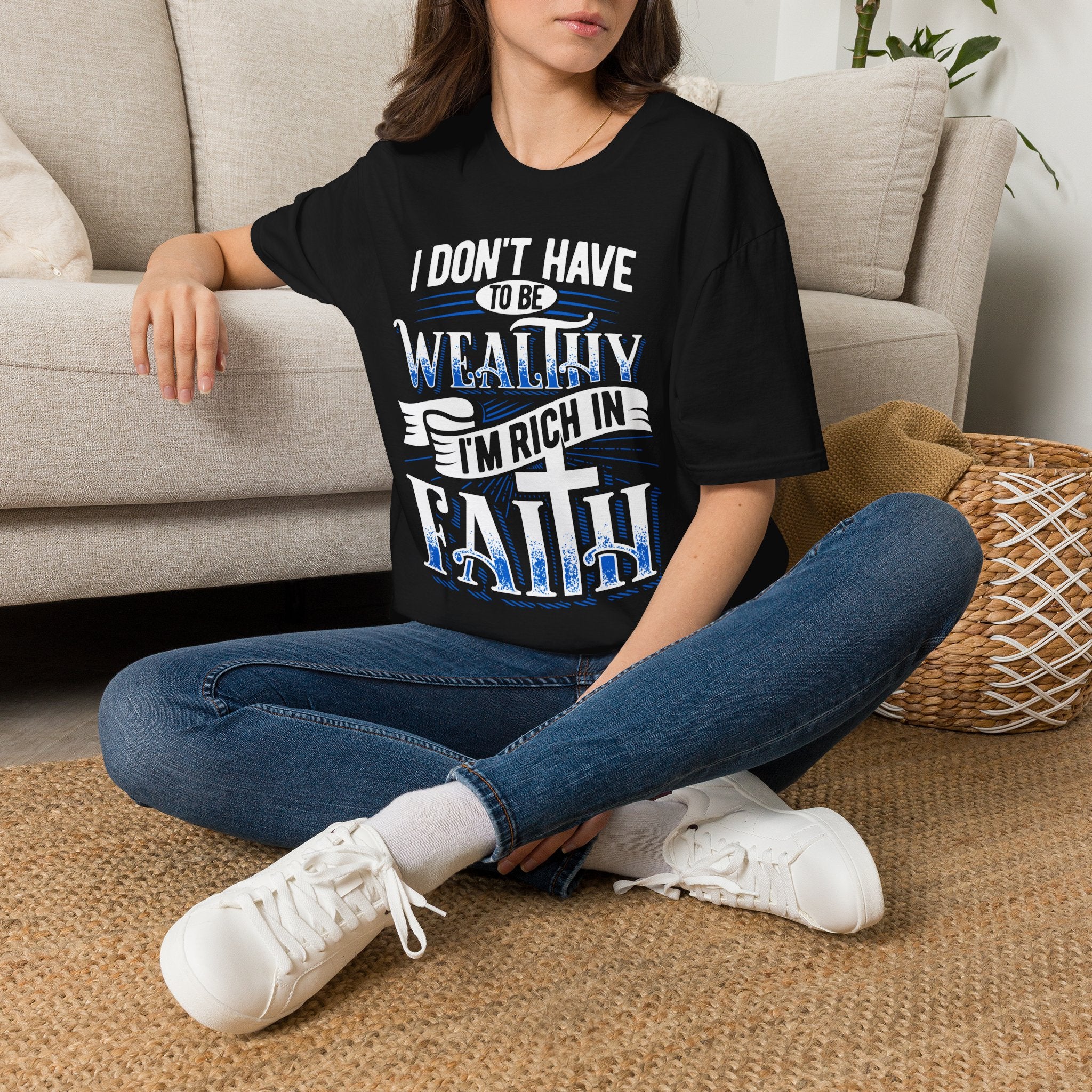 Rich in Faith T-Shirt | Four5Six Christian Streetwear