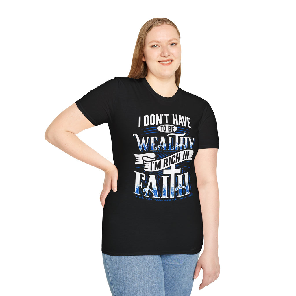 Rich in Faith T-Shirt | Four5Six Christian Streetwear